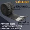 Vailldge Tennis Racket Grip Tape - Pattern Dots Grip Tape Absorbs Sweat Tennis Grip Anti Slip Overgrip for Tennis Racquet Squash Racket Badminton Baseball Bat Pingpong Paddle (Black 6pack) view 2