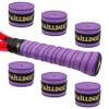 Vailldge Tennis Racket Grip Tape - Pattern Dots Grip Tape Absorbs Sweat Tennis Grip Anti Slip Overgrip for Tennis Racquet Squash Racket Badminton Baseball Bat Pingpong Paddle(6 Pack Purple view 1
