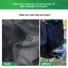 EZAKIE Boat Trash Bag Large Boat Trash Can for 80+ Cans, Boat Trash Container with Bottom Zipper Opening, Outdoor Boat Garbage Sack Storage Bag Hanging Portable Mesh Fishing Boat Accessories (Black) view 4