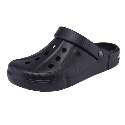 DRESER Women's Men's Garden Clogs Breathable Shoes Bathing Shoes Beach Shoes Water Shoes Footwear Slippers Walking Shoes Home Travel Shoes Black