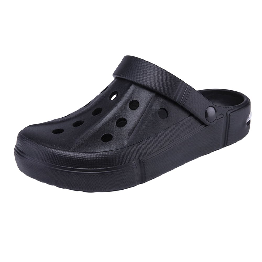 DRESER Women's Men's Garden Clogs Breathable Shoes Bathing Shoes Beach Shoes Water Shoes Footwear Slippers Walking Shoes Home Travel Shoes Black