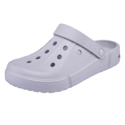 DRESER Women's Men's Garden Clogs Breathable Shoes Bathing Shoes Beach Shoes Water Shoes Footwear Slippers Walking Shoes Home Travel Shoes Grey