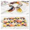 2021 Blooming Flowers Print Square Scarf Women Bandana Hairband Lady Head Wraps Female Shawl Fashion Neckerchief (Color : Yellow, Size : 70cm) view 4