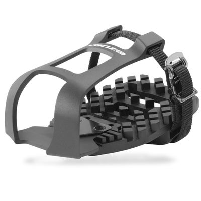Venzo Bike Bicycle Toe Clips Cage Indoor Exercise Bike Pedal Adapters - Compatible with Peloton Bike Pedal, Convert Look Delta Pedals to Toe Clip Straps Ride with Sneakers - Toe Cages ONLY