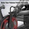 Venzo Bike Bicycle Toe Clips Cage Indoor Exercise Bike Pedal Adapters - Compatible with Peloton Bike Pedal, Convert Look Delta Pedals to Toe Clip Straps Ride with Sneakers - Toe Cages ONLY view 2