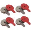 4 Pairs Bike Disc Brake Pads, Resin SemiMetal Oil Brakes Pad Low Noise Cycling Mute & Smooth Brake Pads Replacement for BOL BB8 BB5 M446 Electric Scooter & Mountain Bike Bicycle Accessory view 1