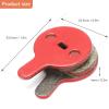 4 Pairs Bike Disc Brake Pads, Resin SemiMetal Oil Brakes Pad Low Noise Cycling Mute & Smooth Brake Pads Replacement for BOL BB8 BB5 M446 Electric Scooter & Mountain Bike Bicycle Accessory view 2