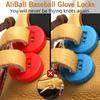 AliBall Glove Locks Baseball, Glove Lace Locks 8 Pack, Never Need Thying Knots Again, Fits All Baseball and Softball Gloves (Sky Blue-Red) view 2