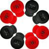 AliBall Glove Locks Baseball, Glove Lace Locks 8 Pack, Never Need Thying Knots Again, Fits All Baseball and Softball Gloves (Black-Red) view 1