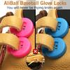 AliBall Glove Locks Baseball, Glove Lace Locks 8 Pack, Never Need Thying Knots Again, Fits All Baseball and Softball Gloves (Pink-Sky Blue) view 2