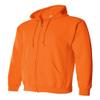 Gildan Adult Fleece Zip Hooded Sweatshirt, Style G18600, Orangee view 2
