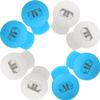 AliBall Glove Locks Baseball, Glove Lace Locks 8 Pack, Never Need Thying Knots Again, Fits All Baseball and Softball Gloves (Sky Blue-White)