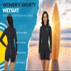 MWTA Womens Shorty Wetsuit, 2mm Neoprene Long Sleeve Swimsuit with Back Zip, Offers UV Protection, Wetsuit for Diving Snorkeling Swimming Surfing, Size 8 view 4