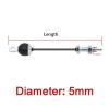 Fitness Steel Cable, Thick 5mm Rope Cable Accessories Gym Fitness Pulley System Cable with Bolt (Length : 118inch) view 4
