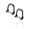 1Pair Western Stirrups,Aluminum Horse Stirrups 120x36mm Horse Riding Stirrups Die Casting Technology Horse Saddle Stirrups Strong One Sided Load Capacity English Stirrups Horse Riding Tool Accessories view 1