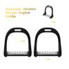 1Pair Western Stirrups,Aluminum Horse Stirrups 120x36mm Horse Riding Stirrups Die Casting Technology Horse Saddle Stirrups Strong One Sided Load Capacity English Stirrups Horse Riding Tool Accessories view 2