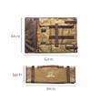 Jaugufiy Tent Stake Storage Bag Tent Stake Roll Bag Ground Nail Storage Bag, Heavy Duty Oxford Polyester Case for Tent Pegs and Camping Hammer view 2