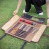 Jaugufiy Tent Stake Storage Bag Tent Stake Roll Bag Ground Nail Storage Bag, Heavy Duty Oxford Polyester Case for Tent Pegs and Camping Hammer view 3