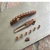 Flat Copper Titanium Back Spacer & Deep Pocket Clip For Spyderco Manix 2 G10 view 3