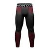 Red Plume Men's Sports Compression Pants Tights Baselayer Workout Cool Dry Long Running Leggings for Cycling Yoga Basketball (HH,L) view 1