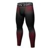 Red Plume Men's Sports Compression Pants Tights Baselayer Workout Cool Dry Long Running Leggings for Cycling Yoga Basketball (HH,L) view 2