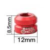 2 Pieces Bike Vacuum Tire Valve Nuts with Sealed O-Ring, Presta Inner Tube Valve Nut Accessories for Most Mountain or Road Bicycle (Red) view 2