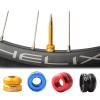 2 Pieces Bike Vacuum Tire Valve Nuts with Sealed O-Ring, Presta Inner Tube Valve Nut Accessories for Most Mountain or Road Bicycle (Red) view 3