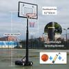 Basketball Stand Indoor Outdoor Portable Basketball Hoop, Height Adjustable 1.2-2.1m, Suitable for Children and Teenagers Dunk Game, 82x60cm (Size : 82X60CM/32X23IN) view 2