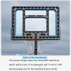 Basketball Stand Indoor Outdoor Portable Basketball Hoop, Height Adjustable 1.2-2.1m, Suitable for Children and Teenagers Dunk Game, 82x60cm (Size : 82X60CM/32X23IN) view 4