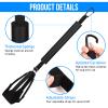 TOBWOLF Volleyball Spike Trainer with Bottom Holder, Volleyball Spiking Pal for Basketball Hoop, Adjustable Volleyball Holder, Solo Practice Trainer Improves Serving, Jumping and Spiking Power - Black view 3