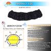 Mini Trampoline Spring Cover 36 38 40 48 54 Inch Small Trampoline Replacement Pad 600D Thickened Oxford Cloth Easy to Installation Kid Trampoline Safety Pad Parts, for Indoor Fitness (48in-8legs) view 2