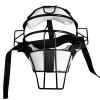 Blaward Baseball Softball Catcher Masks Protective Gear, Softball Defensive Fielder Face Mask, Wide Field Vision Soft Durable Safety Fielder Head Guard Softball Batting Helmet for Kids Youth Adults view 1