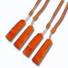 HOLDALL Emergency Safety Whistle with Lanyard, Loud Pea-Less Whistles for Boating Kayaking Life Vest Survival Rescue Signaling. (Orange-4 Pack) view 1