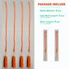 HOLDALL Emergency Safety Whistle with Lanyard, Loud Pea-Less Whistles for Boating Kayaking Life Vest Survival Rescue Signaling. (Orange-4 Pack) view 2