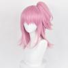 TO KU TOO YUO Anime Cosplay Wig With 45cm Long Pink Heat Resistant Synthetic Hair Halloween Party Wigs + Wig Cap view 2
