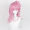 TO KU TOO YUO Anime Cosplay Wig With 45cm Long Pink Heat Resistant Synthetic Hair Halloween Party Wigs + Wig Cap view 4