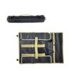 Jaugufiy Camping Tent Stake Storage Bag Tent Stake Roll Bag Ground Nail Storage Bag, Heavy Duty Oxford Polyester Case for Tent Pegs and Camping Hammer (Black) view 1