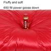 JOTOUCH Filling 1000g White Goose Down Winter Sleeping Bag Envelope Sleeping Bag with Removable Cap Backpack Sleeping Bag for Hiking Camping(Black) view 3