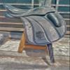 WILD RACE Leather Dressage Monoflap Changeable Gullets Saddle (18", Black) view 1