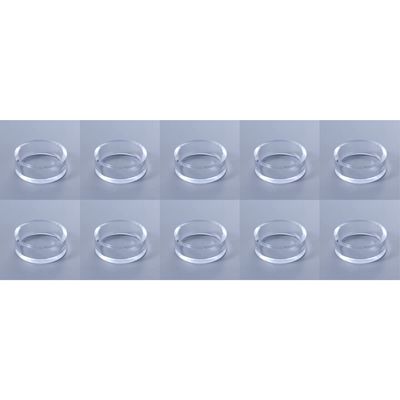 10pcs Acrylic Display Stand,Clear Sphere Holder, Round Plastic Baseball Ring Stands Holder, for Golf Ball Softball Tennis Ball(L)