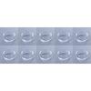 10pcs Acrylic Display Stand,Clear Sphere Holder, Round Plastic Baseball Ring Stands Holder, for Golf Ball Softball Tennis Ball(L) view 1