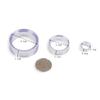 10pcs Acrylic Display Stand,Clear Sphere Holder, Round Plastic Baseball Ring Stands Holder, for Golf Ball Softball Tennis Ball(L) view 2