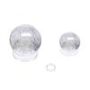 10pcs Acrylic Display Stand,Clear Sphere Holder, Round Plastic Baseball Ring Stands Holder, for Golf Ball Softball Tennis Ball(L) view 4
