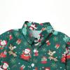 Christmas Clothes Toddler Kids Baby Boy Santa Deer Print Short Sleeve T Shirt Red Shorts Boys (Green, 4-5 Years) view 3