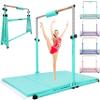 Seliyoo Foldable Gymnastics Bar for Kids, Adjustable Height from 35" to 59", 350 LBS Capacity, Home Gym Equipment for Kids Ages 3-18, Anti -Slip Rubber Feet,Unique Stable Structure view 1