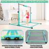 Seliyoo Foldable Gymnastics Bar for Kids, Adjustable Height from 35" to 59", 350 LBS Capacity, Home Gym Equipment for Kids Ages 3-18, Anti -Slip Rubber Feet,Unique Stable Structure view 3