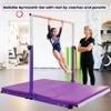 Seliyoo Foldable Gymnastics Bar for Kids, Adjustable Height from 35" to 59", 350 LBS Capacity, Home Gym Equipment for Kids Ages 3-18, Anti -Slip Rubber Feet,Unique Stable Structure view 4