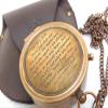 DOLLOND LONDON | Brass Engraved Quote Compass | Gifts for Men, Son, HIM, BOY | to My Son - Never Feel That You are Alone | view 1