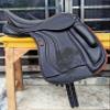 WILD RACE Dressage Leather Monoflap Changeable Gullets Saddle (17") view 1