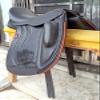 WILD RACE Dressage Leather Monoflap Changeable Gullets Saddle (17") view 2